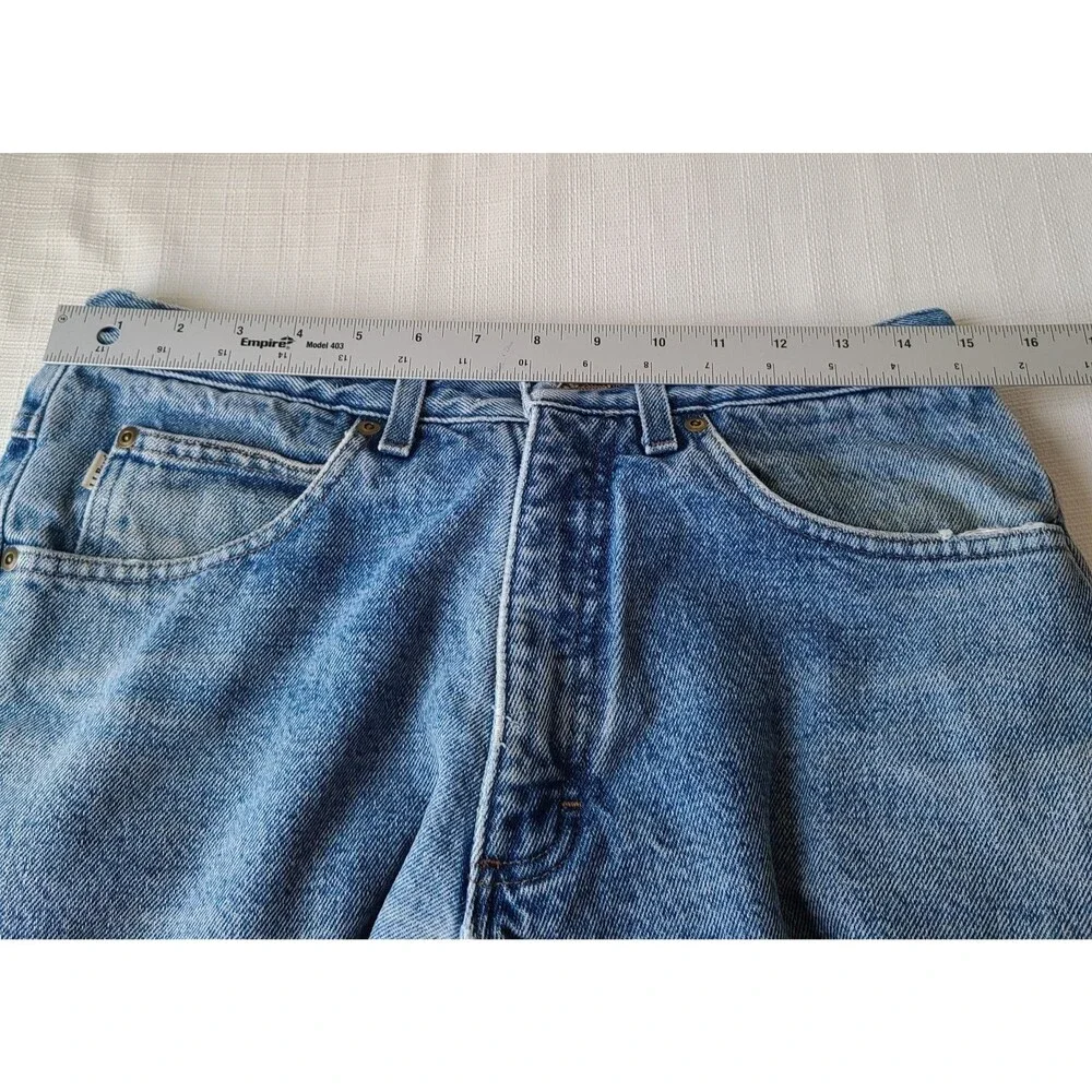 L.L.Bean Double L Natural Fit Fleece Lined Jeans Mens 34x29 Blue Straight Denim